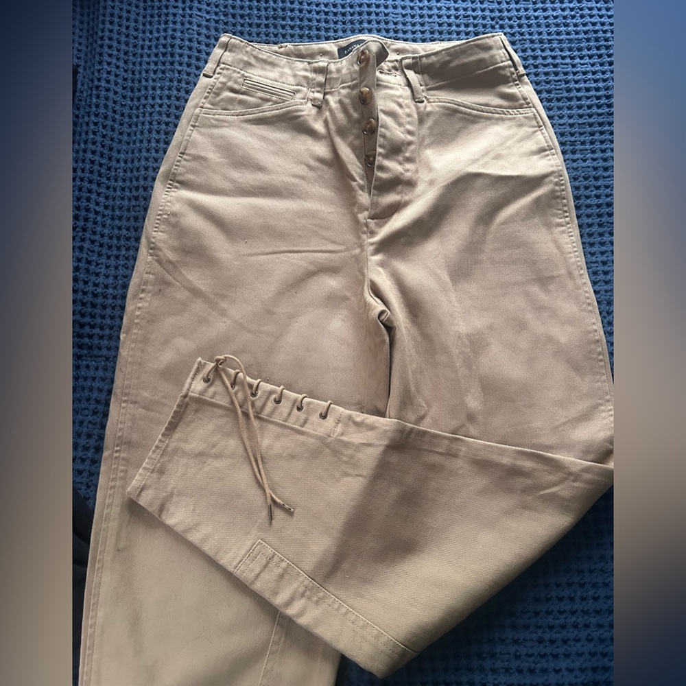 Banana Republic -Tan Button-Fly Trousers - Picture 4 of 8